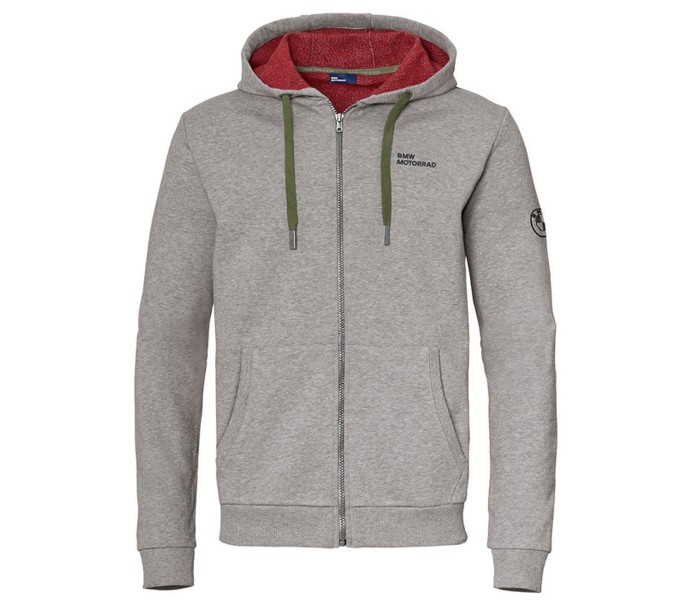 BMW Motorrad Zip Hoodie Make Life A Ride Ανδρικό Γκρι ΕΝΔΥΣΗ