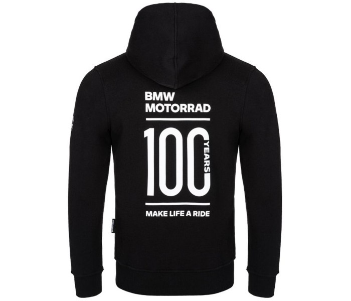 BMW Motorrad Zip Hoodie 100 Years Ανδρικό Μαύρο ΕΝΔΥΣΗ